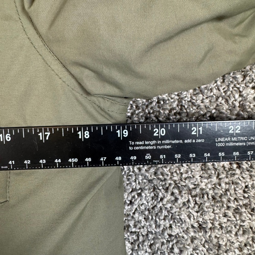 Eddie Bauer Superior Down Parka Boys M 10/12 Olive Green Faux Fur Hood Coat - Picture 9 of 10